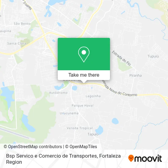 Bsp Servico e Comercio de Transportes map