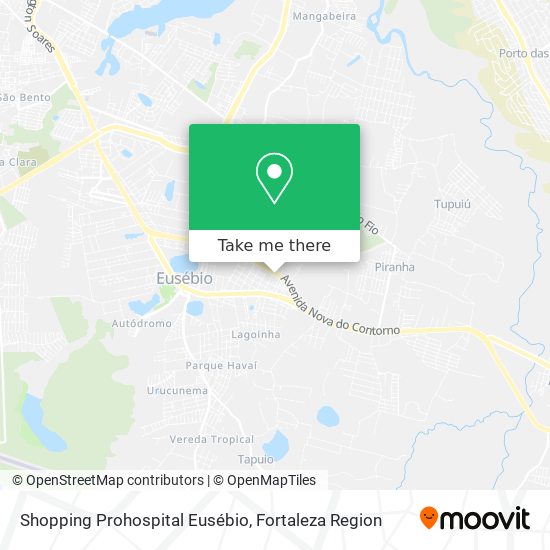 Mapa Shopping Prohospital Eusébio