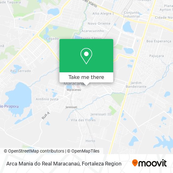 Arca Mania do Real Maracanaú map