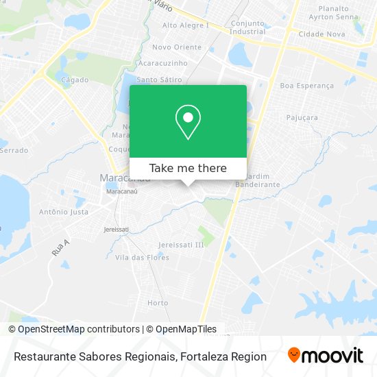 Restaurante Sabores Regionais map