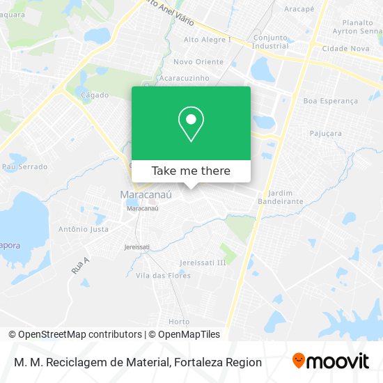M. M. Reciclagem de Material map
