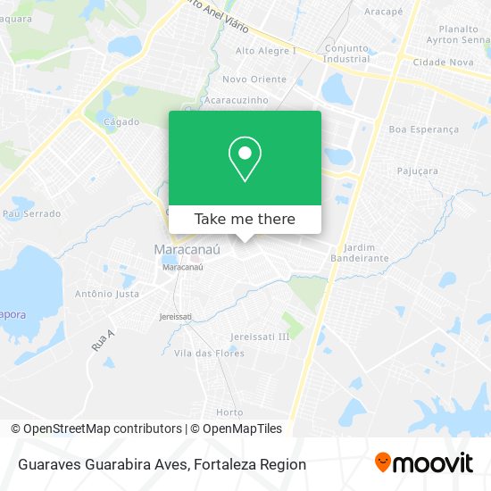 Guaraves Guarabira Aves map