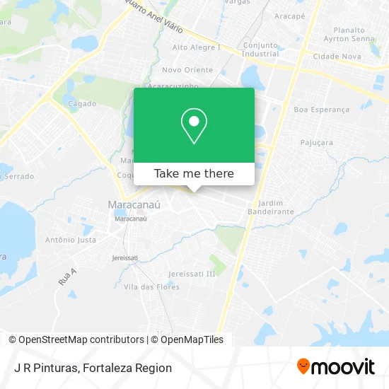 J R Pinturas map
