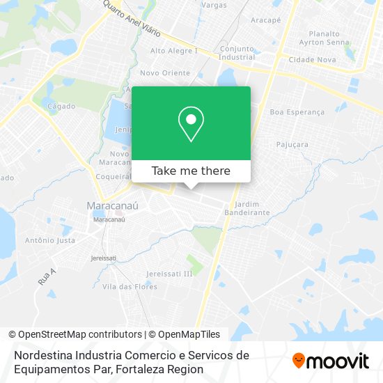 Mapa Nordestina Industria Comercio e Servicos de Equipamentos Par