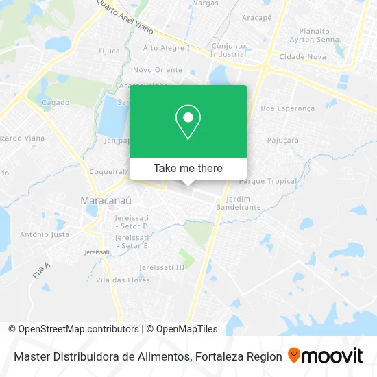 Master Distribuidora de Alimentos map