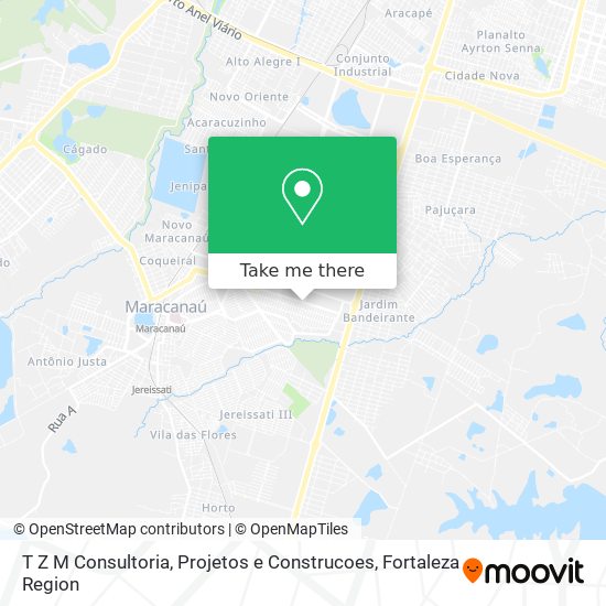 T Z M Consultoria, Projetos e Construcoes map