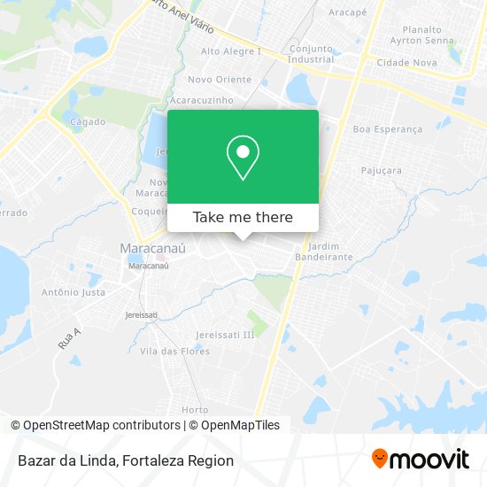 Mapa Bazar da Linda