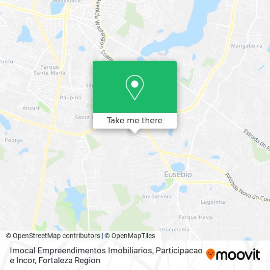 Imocal Empreendimentos Imobiliarios, Participacao e Incor map