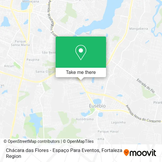 Chácara das Flores - Espaço Para Eventos map