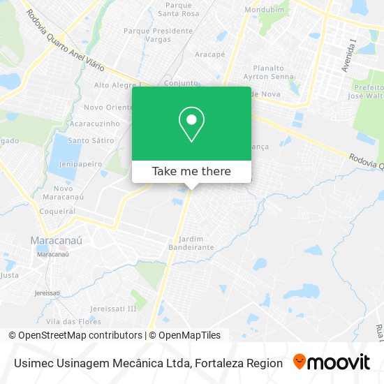 Usimec Usinagem Mecânica Ltda map