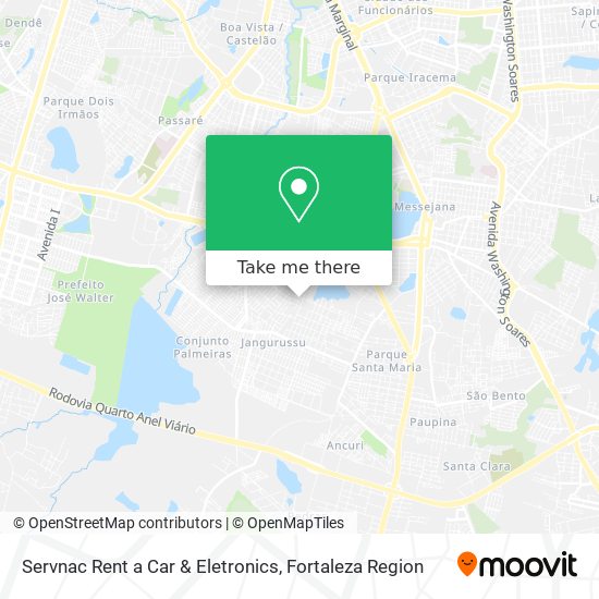 Servnac Rent a Car & Eletronics map