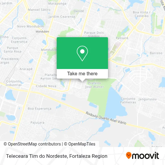 Teleceara Tim do Nordeste map