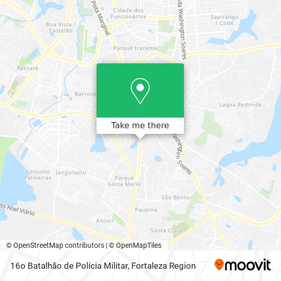 16o Batalhão de Polícia Militar map