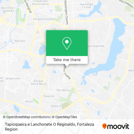 Tapioqueira e Lanchonete O Reginaldo map