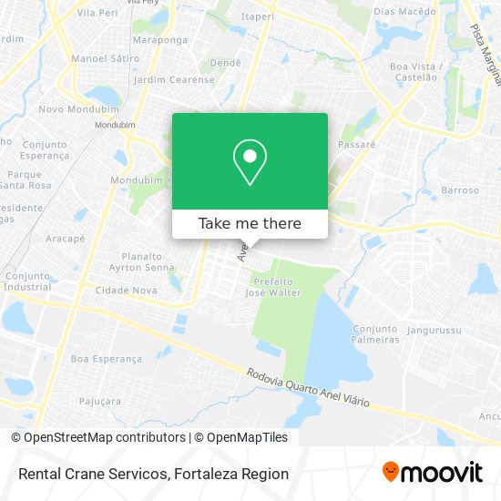 Rental Crane Servicos map