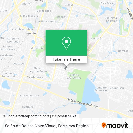 Salão de Beleza Novo Visual map