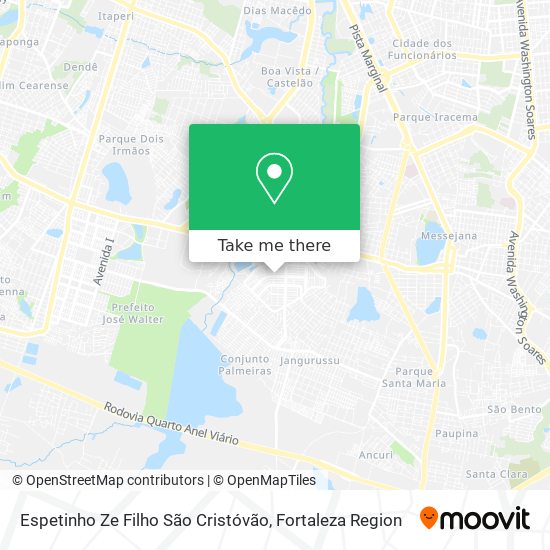 Espetinho Ze Filho São Cristóvão map