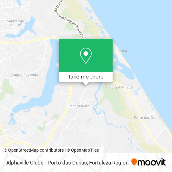 Alphaville Clube - Porto das Dunas map