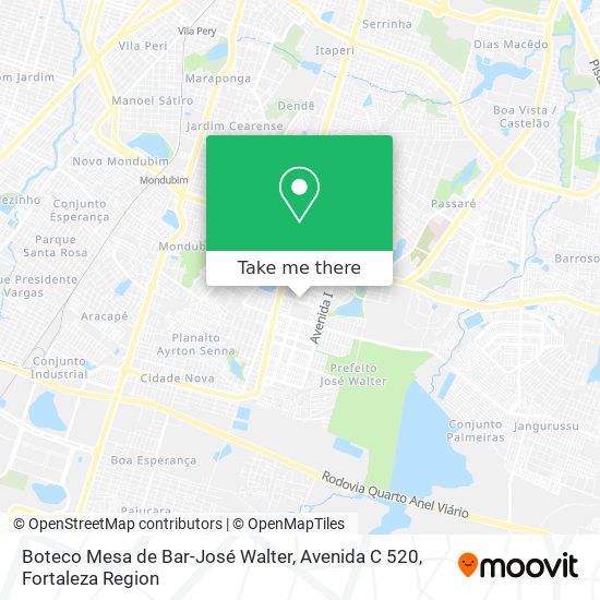 Boteco Mesa de Bar-José Walter, Avenida C 520 map