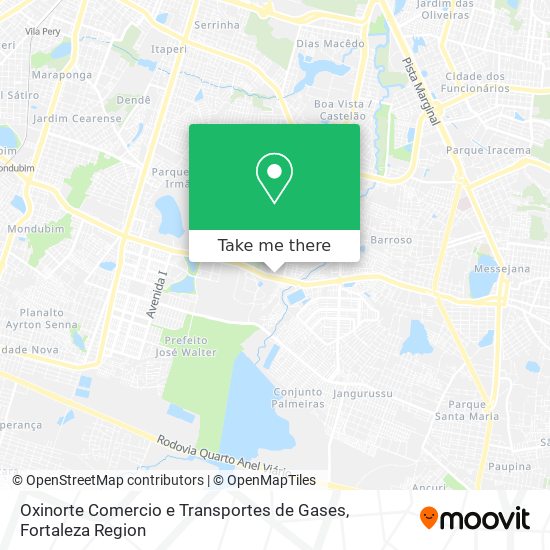 Oxinorte Comercio e Transportes de Gases map