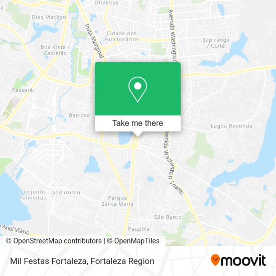 Mil Festas Fortaleza map