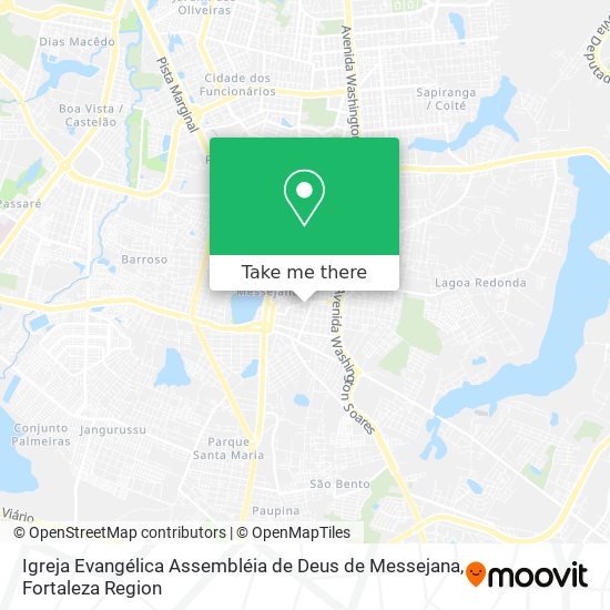 Igreja Evangélica Assembléia de Deus de Messejana map