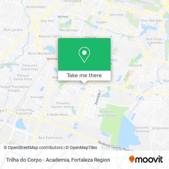 Trilha do Corpo - Academia map