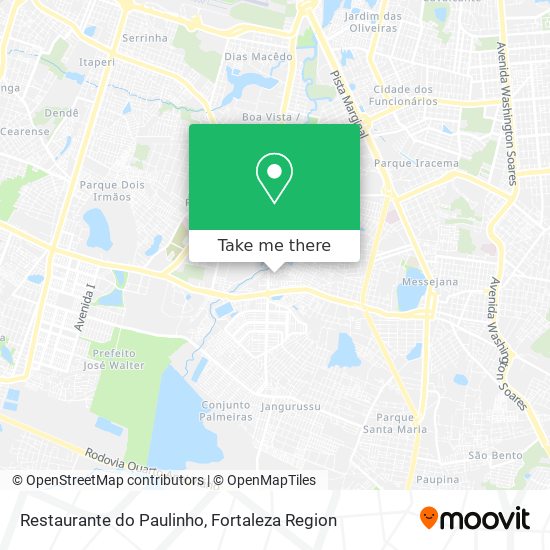 Mapa Restaurante do Paulinho