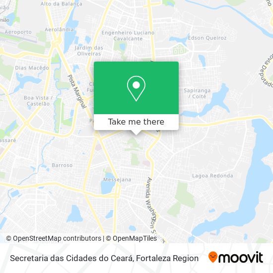 Secretaria das Cidades do Ceará map