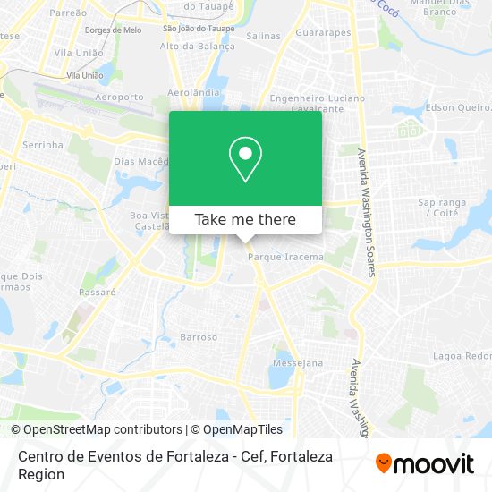 Centro de Eventos de Fortaleza - Cef map