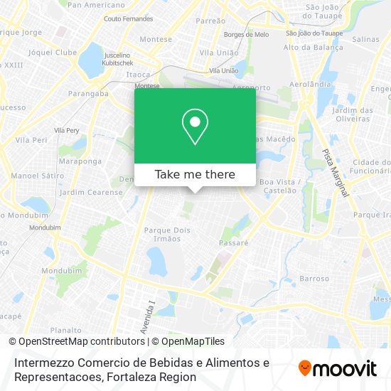 Intermezzo Comercio de Bebidas e Alimentos e Representacoes map