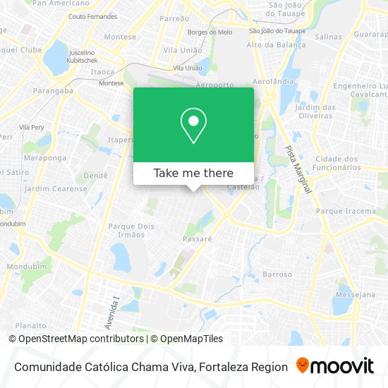 Comunidade Católica Chama Viva map