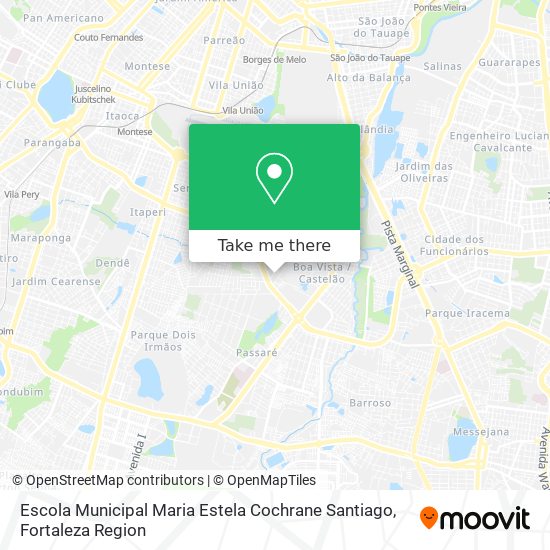Escola Municipal Maria Estela Cochrane Santiago map