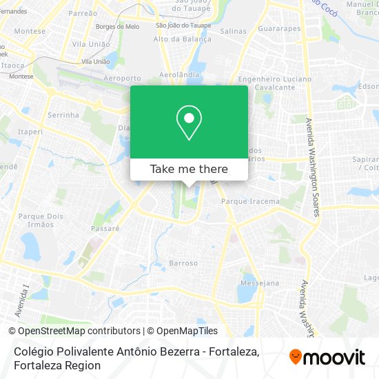 Colégio Polivalente Antônio Bezerra - Fortaleza map