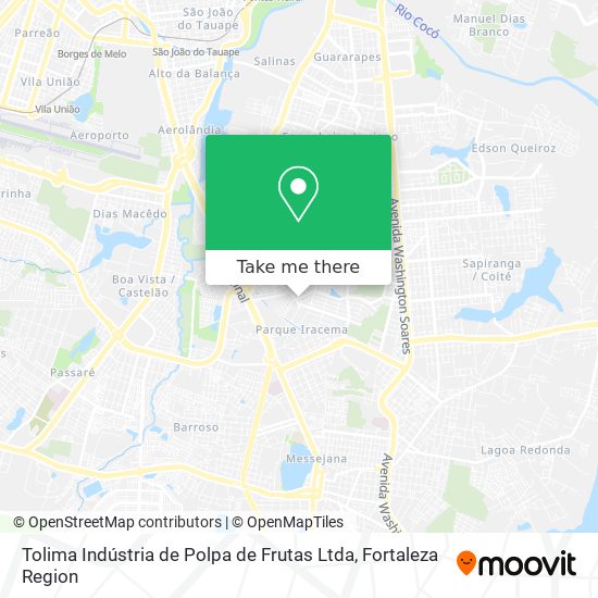 Tolima Indústria de Polpa de Frutas Ltda map