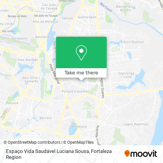 Espaço Vida Saudável Luciana Sousa map
