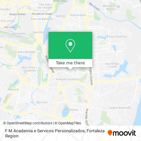 F M Academia e Servicos Personalizados map
