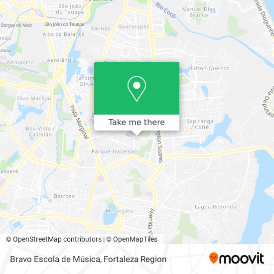 Mapa Bravo Escola de Música