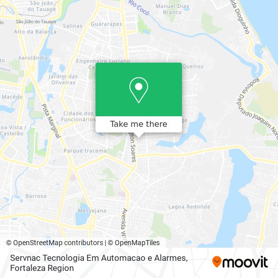 Mapa Servnac Tecnologia Em Automacao e Alarmes