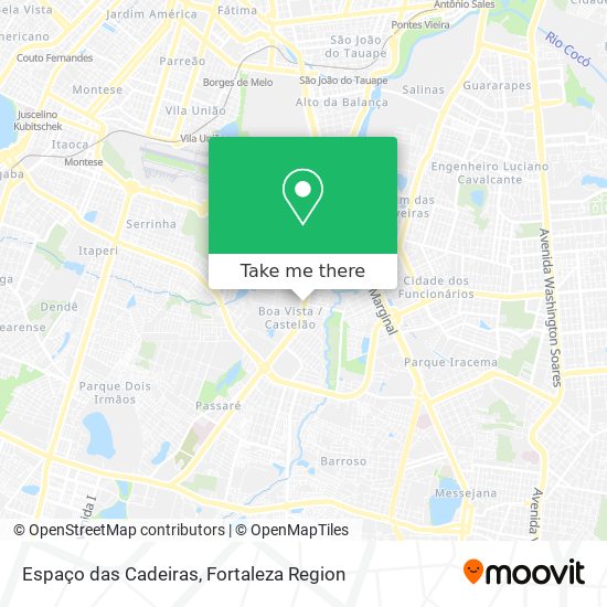 Espaço das Cadeiras map