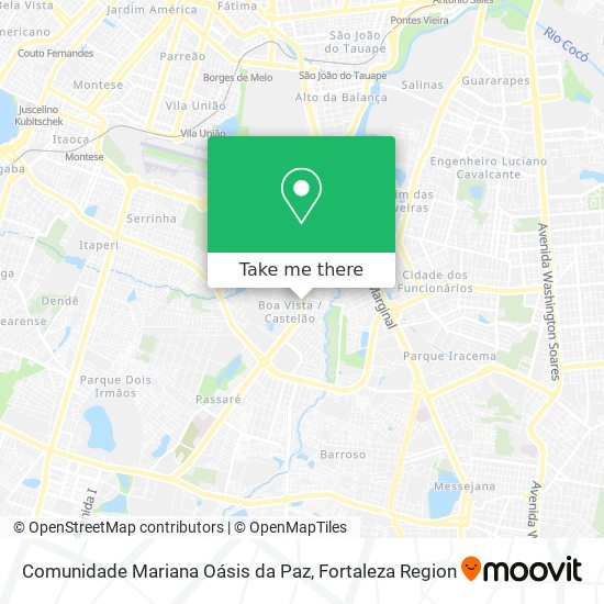 Comunidade Mariana Oásis da Paz map