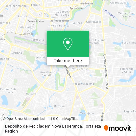 Depósito de Reciclagem Nova Esperança map