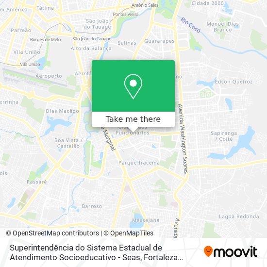 Superintendência do Sistema Estadual de Atendimento Socioeducativo - Seas map