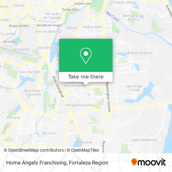 Mapa Home Angels Franchising