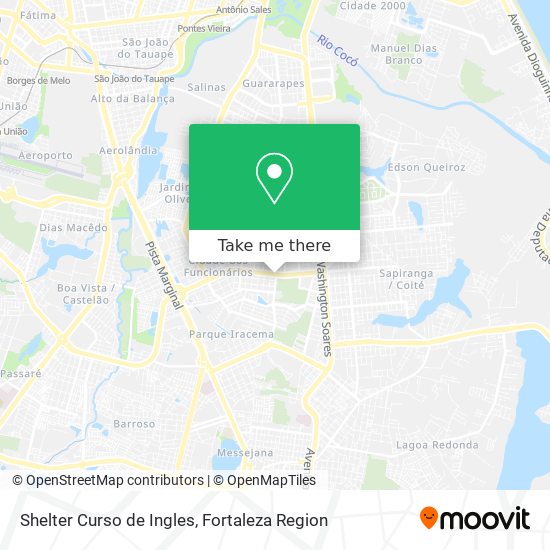 Shelter Curso de Ingles map