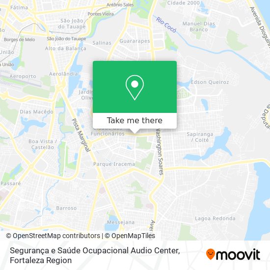 Segurança e Saúde Ocupacional Audio Center map