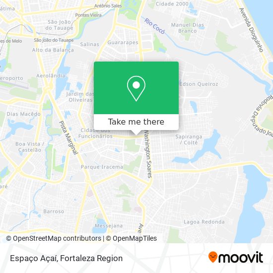 Espaço Açaí map