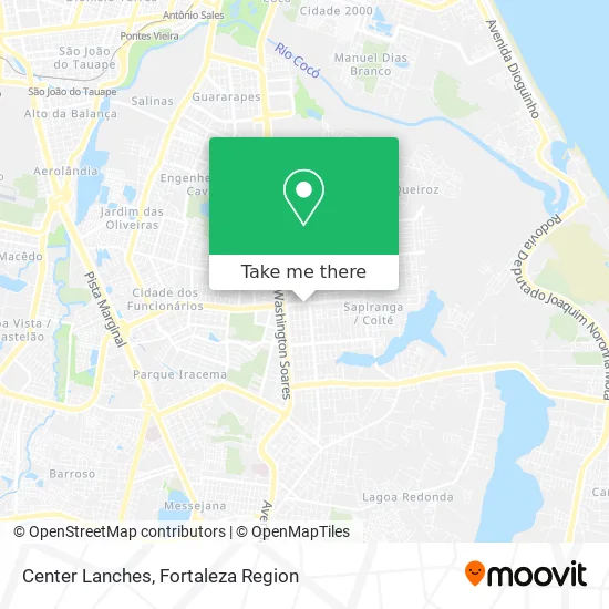 Center Lanches map