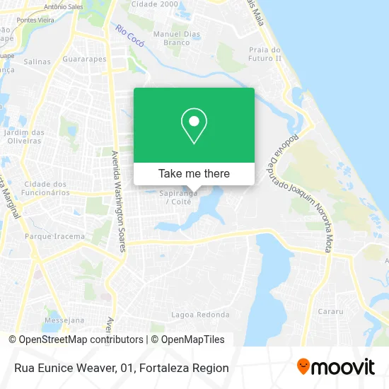 Rua Eunice Weaver, 01 map
