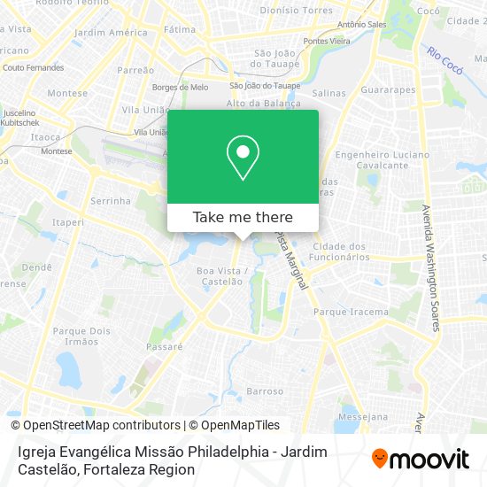 Igreja Evangélica Missão Philadelphia - Jardim Castelão map